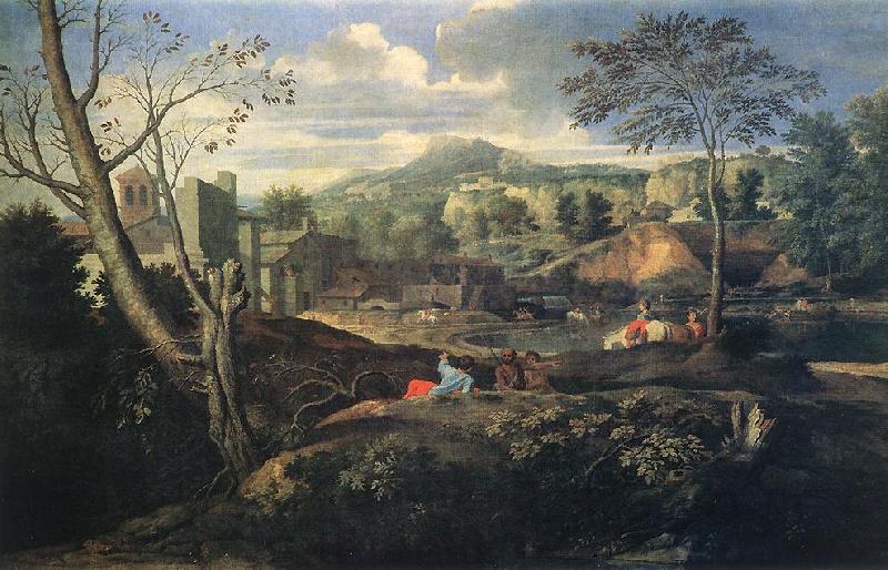 POUSSIN, Nicolas Ideal Landscape ag oil painting image